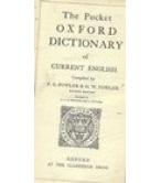 THE OXFORD DICTIONARY OF CURRENT ENGLISH